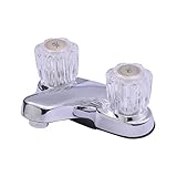 Ultra Faucets UF44100 Classic Collection Two-Handle Centerset Bathroom Sink Faucet, Chrome [並行輸入品]