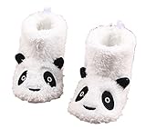 WIN　ベビー 靴下靴 ベビーソックス 柔らかい 赤ちゃんシューズ 男の子 女の子 新生児 可愛い 室内履き 練習靴 出産祝い発表会　結婚式　入園式　お祝いプレゼント (11cm, ホワイトパンダ)
