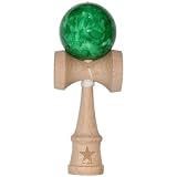 Jumbo Green Marble Super Kendama, Super Sticky, Japanese Wooden Toy, Free String, USA Seller [並行輸入品]