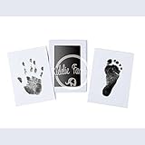 Handprint and Footprint 3 Pack Inkless (No Mess) Pads by Kiddie Famous | Extra Large and Inkless | 1