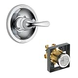 デルタDelta kvodcl-t13020dpe-chクラシックバルブのみキットpressure-balance単一機能カートリッジ、クロムクロム