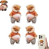 3dお腹シール 可愛い犬 2ペアセット 柔らかいお腹 立体犬シール 手作りデコレーション 女の子 子供 大人用 手帳 DIY・ガジェット装飾・車装飾用・プレゼントに最適 (犬組1)