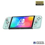 連射・連射ホールド機能搭載【任天堂ライセンス商品】グリップコントローラー Fit for Nintendo Switch MINT GREEN×WHITE【Nintendo Switch対応】