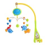 GoolRC ベビー 赤ちゃん ベル 鈴 ガラガラ サウンド付き メリー 回転出来る 音楽 知育玩具