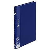 プラス クリアファイル スーパーエコノミー B5-S 20ポケット ネイビー 88-501