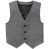 クレイジーエイト Crazy 8/ ヘリッジボーン ベスト グレー アウターベスト 4歳【並行輸入】