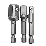 (ドーフィ) Dophee 3本 セット 面取りドリル ルーター アダプターセット HSSドリル ンパクトレンチツール 1/4" 3/8" 1/2"