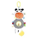 ベビーベッド ベビーカー用 おもちゃ ハンギングトイ 歯固め ラトル フック付き ぶら下げ ぬいぐるみ 綿 赤ちゃん用 おもちゃ ふわふわ 動物玩具 出産お祝い プレゼント 贈り物