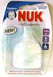 Gerber NUK Silicone Orthodontic Nipples, Slow Flow, Size 1, 2-Count (6-Pack) (並行輸入品)