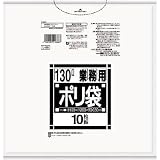 日本サニパック:サニパック Lシリーズダストカート用130L薄口透明 10枚 L-88 型式:L-88（1セット:10枚入）