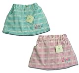 蝶々舞いミニスカート（濠Du）ブルー 110cm(左)