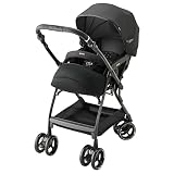 Aprica(アップリカ) 両対面オート4輪ベビーカー オプティア クッション グレイス Optia Cushion Cushion Grace ダークネイビー(NV) 生後1か月~ (保証付き) 2139546