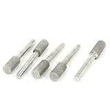 uxcell　ダイヤモンドマウントポイント　 シリンダ　6mmのシャンク　10mm のヘッド径　5枚入り