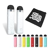 【4】 aspire minican4 POD kit アスパイア ミニカン 4 ＋FlavorKitchenオリジナルミニポーチ/VAPE（ベイプ） スターターセット 電子タバコ (White)