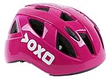 キッズ ヘルメット 自転車 ヘルメット 子供用 軽量　プロテクター サイクリング 女の子 男の子 (レッド, S)
