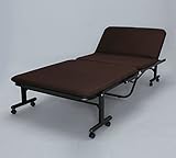 寝具 折り畳み 式ベッド ハイタイプ のベッド ぐっすり 折り畳みベッド ブラウン