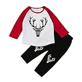 (プタス)Putars ベビー服 子供服 上下セット Tシャツ 男の子 女の子 鹿柄 ラグラン袖 可愛い 春 秋 冬 スポーツ 運動会 旅行 記念日 プレゼント 6ヶ月-3歳