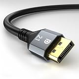 DisplayPort 2.1 ケーブル 16K対応【ゲーミング】最大77.4Gbps高速伝送 16K@60Hz(圧縮) 8K@120Hz/60Hz 4K@144Hz/120Hz 2K@240Hz HDR DSC FreeSync G-Sync対応 PC グラフィックボード モニター ディスプレイ接続 DP2.1映像ケーブル (1.5m)