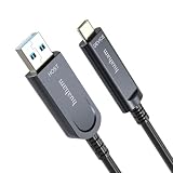 huaham 光ファイバー USB C - Cケーブル 66フィート 10Gbps USB 3.2 Gen2 Type Cケーブル 長距離USB Cケーブル Microsoft Azure LogitechカメラVRタッチスクリーンノートパソコン Kinect Intel RealSense対応
