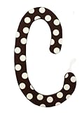 My Baby Sam Polka Dot Letter c, Brown/White by My Baby Sam