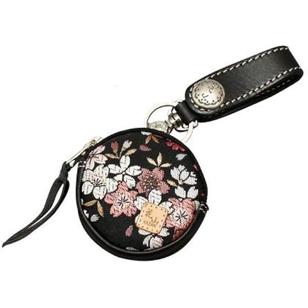 Amazon | 花山[かざん] 百鬼夜行金襴 ネイビー クロコ型押し コイン