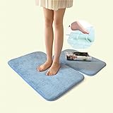 バスマット 吸水 速乾 低反発 足拭きマット＆ラグ コーラルベルベット生地 屋内 玄関 トイレ キッチンマット 50 x 80cm 厚さ：約1.5cm 全3色