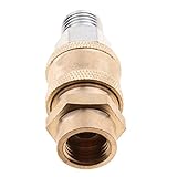 Perfk クイックコネクト　14mm　オス～メス　圧力洗浄機用　黄銅製　カップリング　