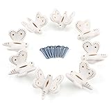 セラミック製引き出しつまみ 陶器取っ手 ドアハンドル キャビネット/引き出し/ビン/ドレッサー/食器棚/ドア 8点