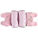 (ハッピー・ライフ）Happylife ベビー枕 寝返り防止 赤ちゃん枕 男女兼用 通気枕 ベビーまくら 出産祝い ピンク＋耳付き 40*20