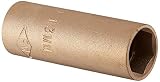 Ampco Safety Tools DW-1/4D13MM Socket, Deep Well, Non-Sparking, Non-Magnetic, Corrosion Resistant, 1