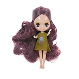 11CMミニドールロングヘアかわいいドールPVC関節ボディおもちゃアニメおもちゃランダムドレスキッズガールズギフトとして 対象年齢は6歳以上(MN-07)