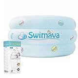 ステリボトル2個付き　Swimava 【日本正規品60日保証】スイマーバ ふわふわベビーバス マカロンバス 0-24ヵ月 グリーンプレミアム