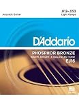 D'Addario EJ16 フォスファーブロンズ Light(12-53) ダダリオ アコースティックギター弦 EJ-16 【国内正規品】