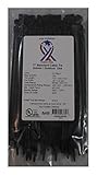 USA Strong Cable Ties. 8" Nylon Zip Cable Ties PLIABLE 50 LB Tensile Strength. Great for Indoor & Ou