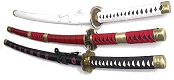 Amazon Co Jp Lululab ワンピース ゾロ 刀 三刀流 模造刀 三本セット 三代鬼徹 秋水 和道一文字 ホーム キッチン