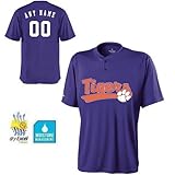 カスタムClemson Tigers NCAA Officially Licensed cool-baseレプリカジャージーシャツ( 3スタイル、Youth /大人用サイズ)