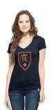 MLS Real Salt LakeレディースVネックScrum Tee、M、Fall Navy