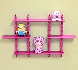 Frenchi Home Furnishing Kid's 4-Tier Wall Shelves, Purple [並行輸入品]