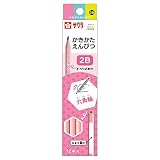 サクラクレパス かきかた鉛筆 小学生文具 2B 六角 G6エンピツ2B#20 ピンク 12本