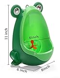 Baby Boys Standing Potty Frog Shape Wall-Mounted Urinals Toilet Training BY EagleWood (Green)
