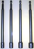 4-pc 6" MAGNETIC NUT DRIVER SET w/quick release hex shank [並行輸入品]