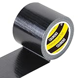【COUMENO】ダクトテープ 黒 50mm×5m 超強力テープ 防水テープ 布テープ 万能補修テープ テント補修 車 バンパー ビニール補修 屋外 水に強い duct tape
