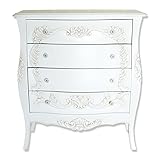 ロココStyle(ロココスタイル) アンティークロココ調 スカーレット 4段チェスト ホワイト su-nm-012wh