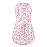 Woombie Convertible Unvented Girl's Nursery Swaddling Blankets, Pink Owls, 14-19 Pounds by Woombie