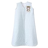 Halo SleepSack Cotton Wearable Blanket Blue with Bear Medium [並行輸入品]