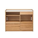 キッチンカウンター 完成品 幅120cm 木製 アルダー 北欧風 国産品 ナチュラル ブラウン 堀田木工所 (ナチュラル)