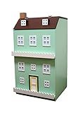 えて 家具職人さんの手作り micro kids お家の形をしたキッズインテリア家具 タウンチェスト3番地 グリーン