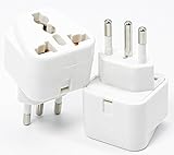 海外 変換プラグ CBタイプ ブラジル コンセント アダプター 海外旅行 (ホワイト)