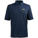 Los Angeles Chargers大人用2 x - large 2 x lパフォーマンス半袖ポロシャツ – ネイビーブルー