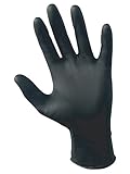 SAS Safety 66520 Raven Powder-Free Disposable Black Nitrile 6 Mil Gloves, Double-Extra Large, 100 Gl